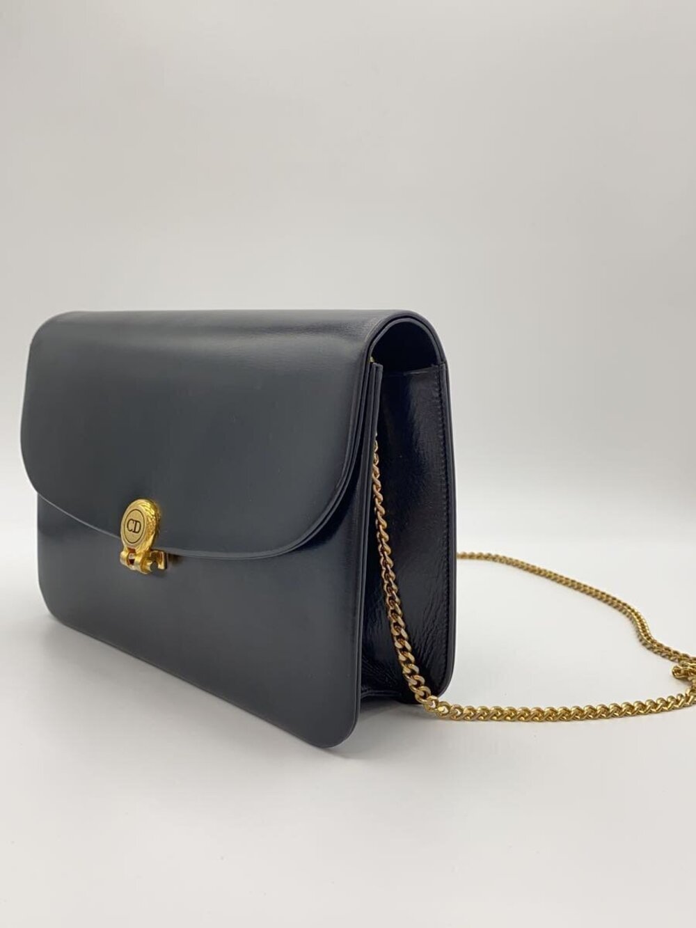 Dior Leather Black Bag Christian Shoulder Black